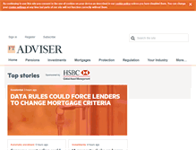 Tablet Screenshot of ftadviser.com